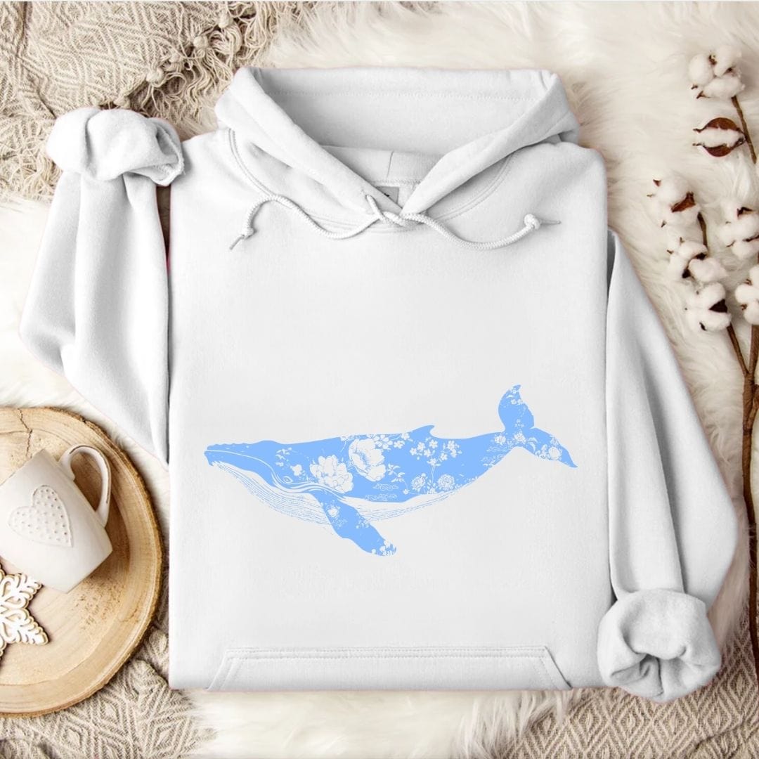 Ink Whale Hoodie White / S