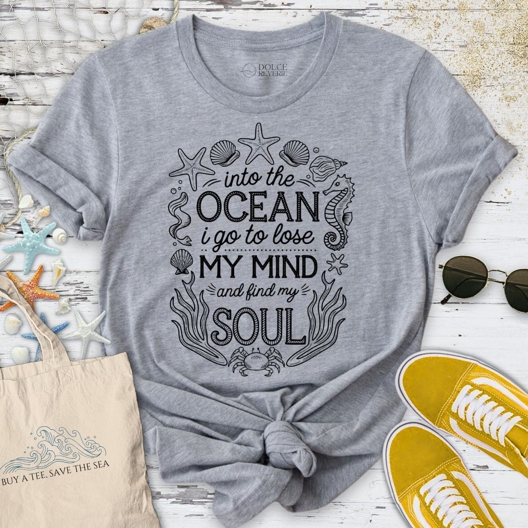 Into The Ocean I Go T-Shirt Sport Grey / S