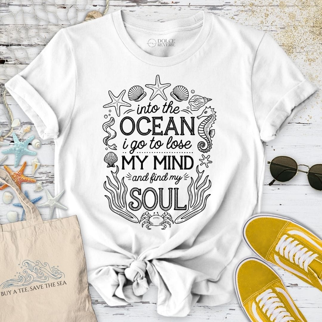 Into The Ocean I Go T-Shirt White / S