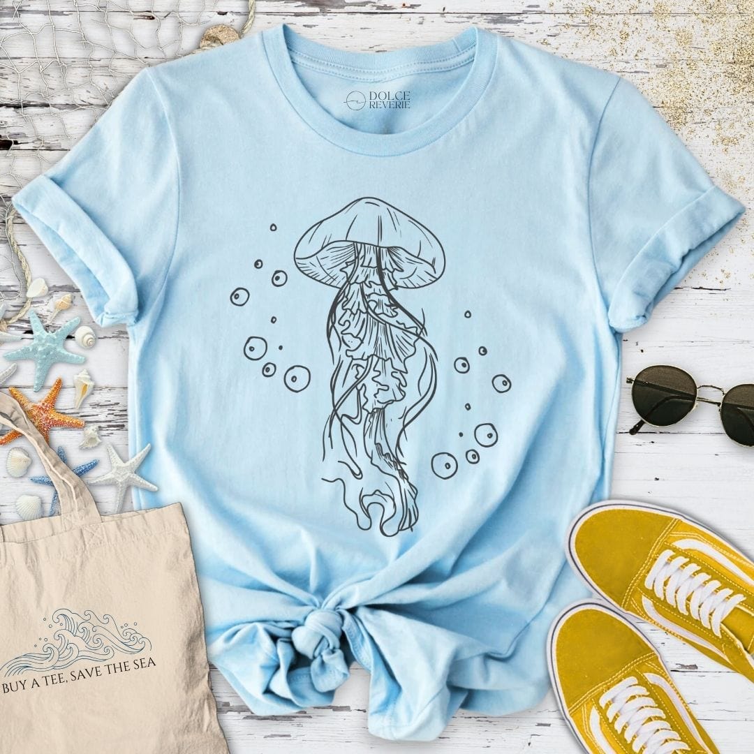 Jellyfish T-Shirt Light Blue / S