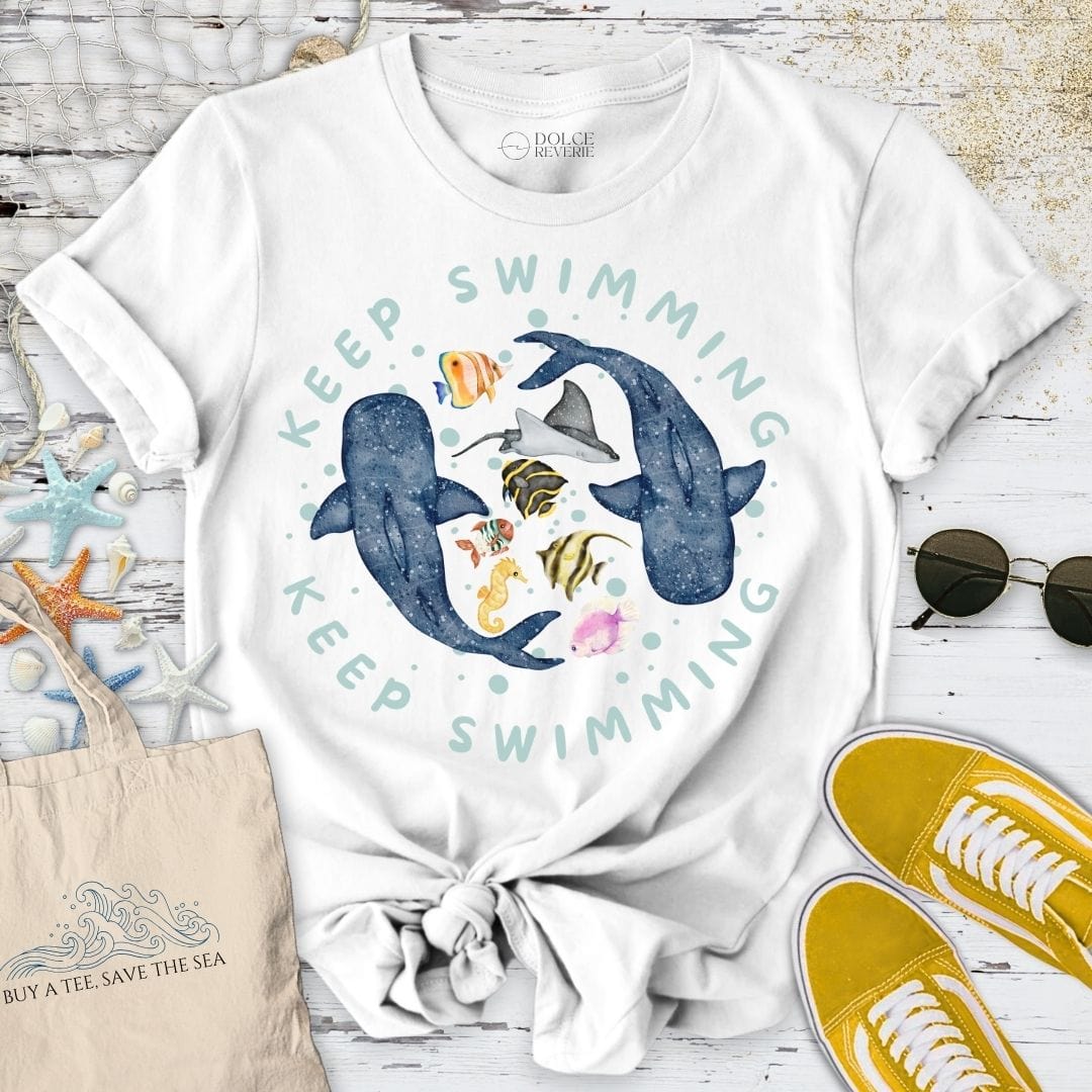 Keep Swimming T-Shirt White / S