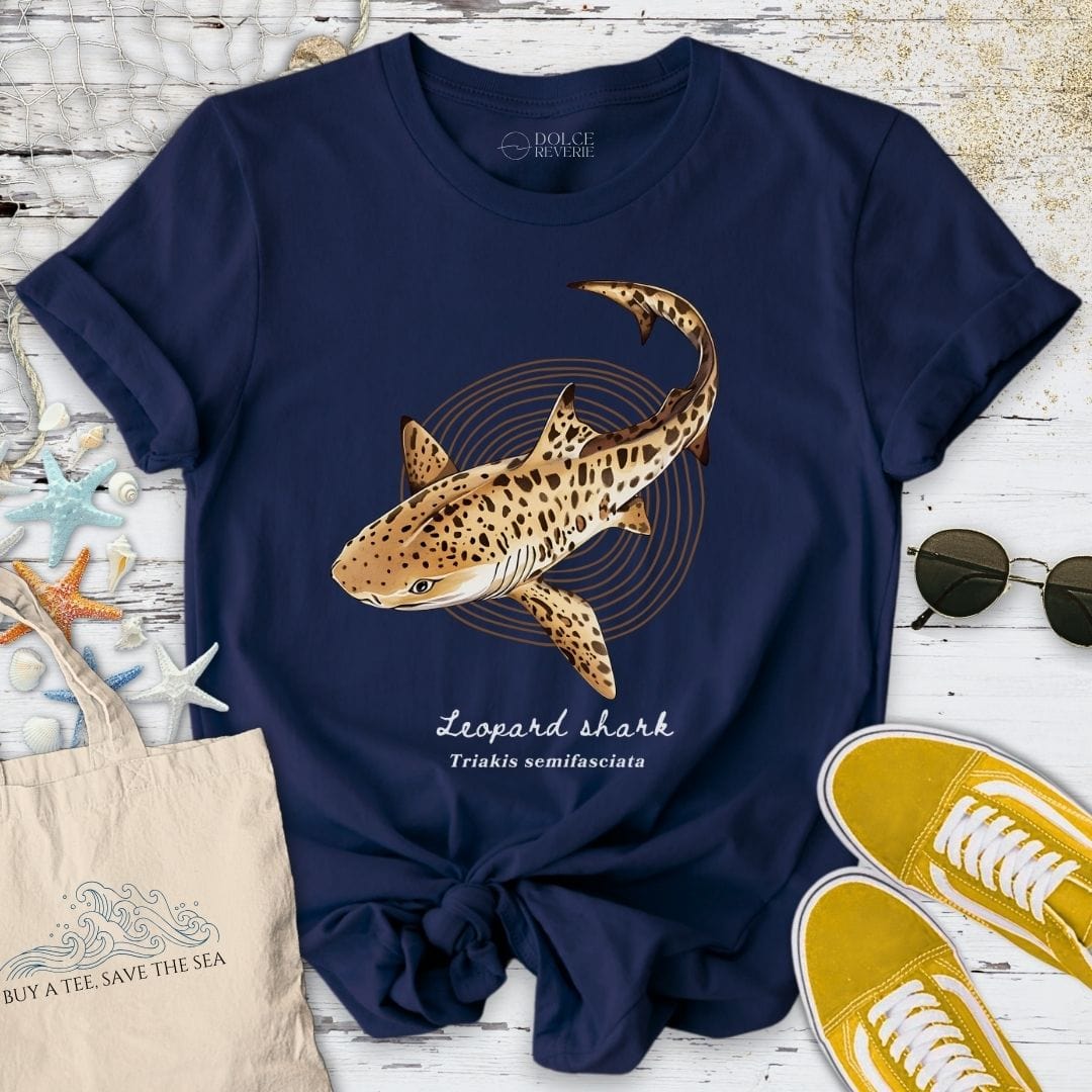 Leopard Shark Artist Series T-Shirt Navy / S