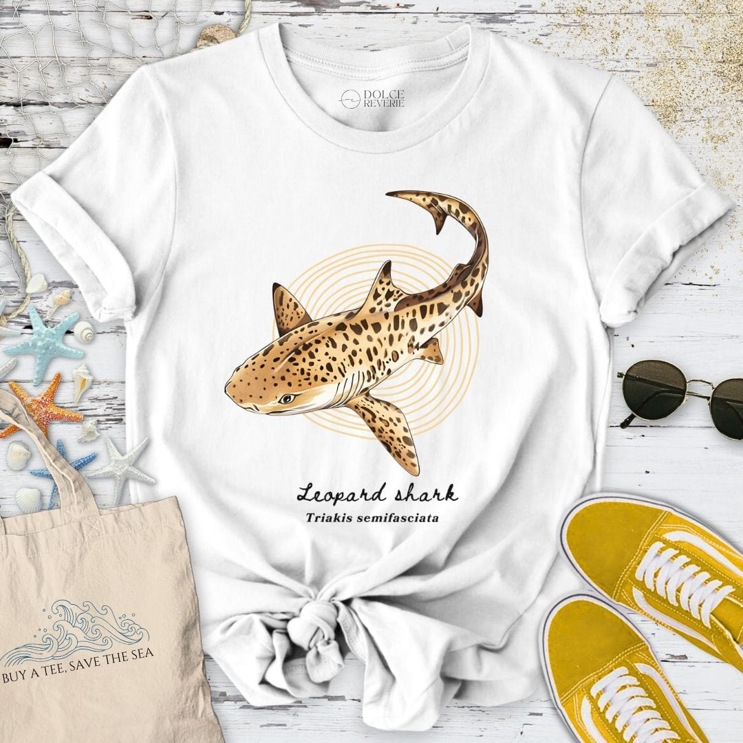 Leopard Shark Artist Series T-Shirt White / S