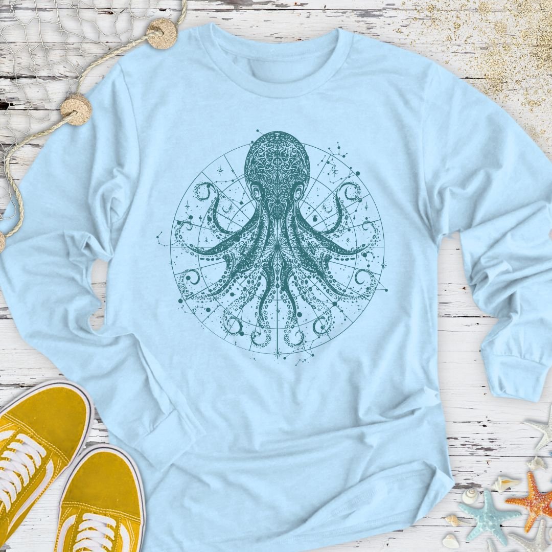 Celestial Octopus Long Sleeve Tee