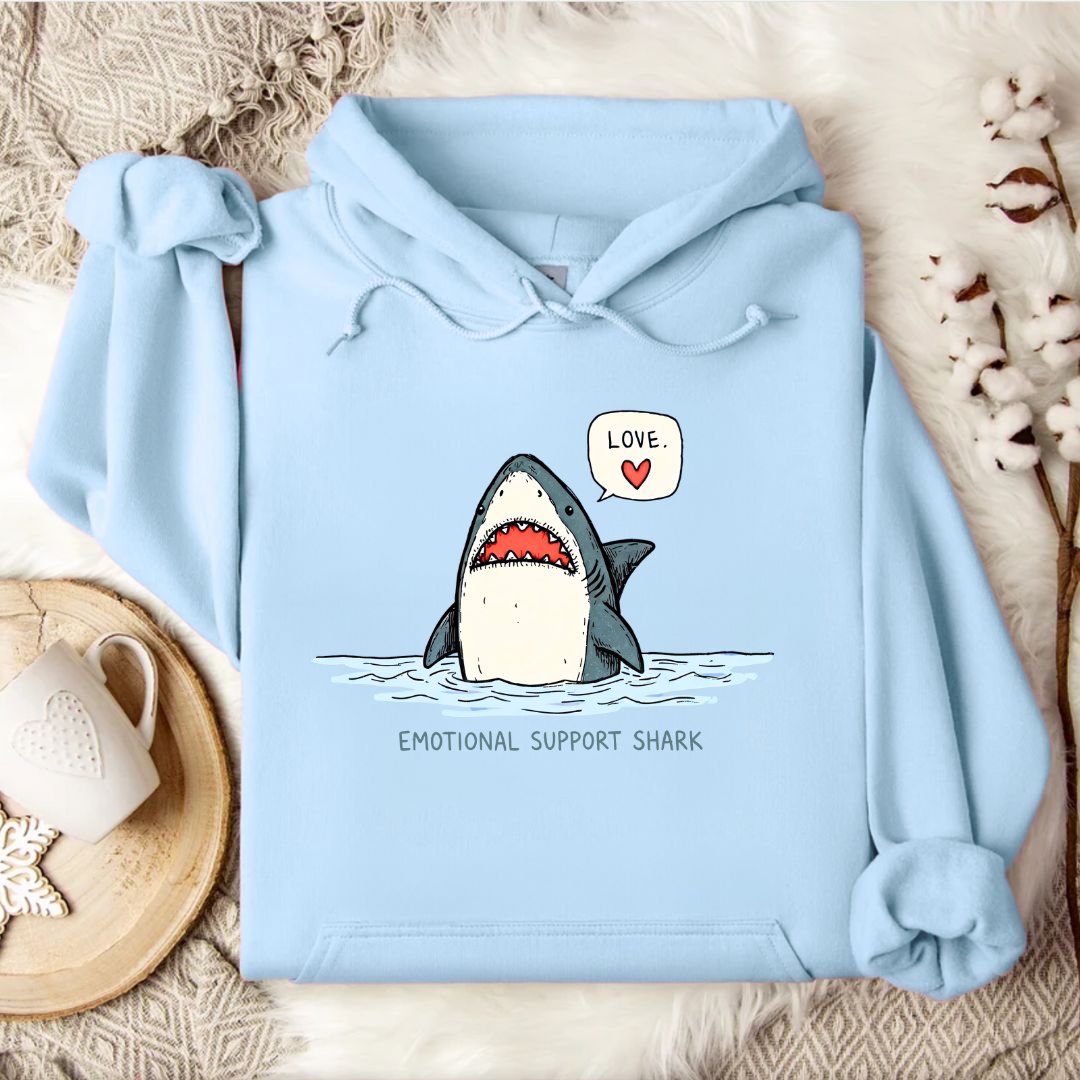 Emotional Support Shark Hoodie