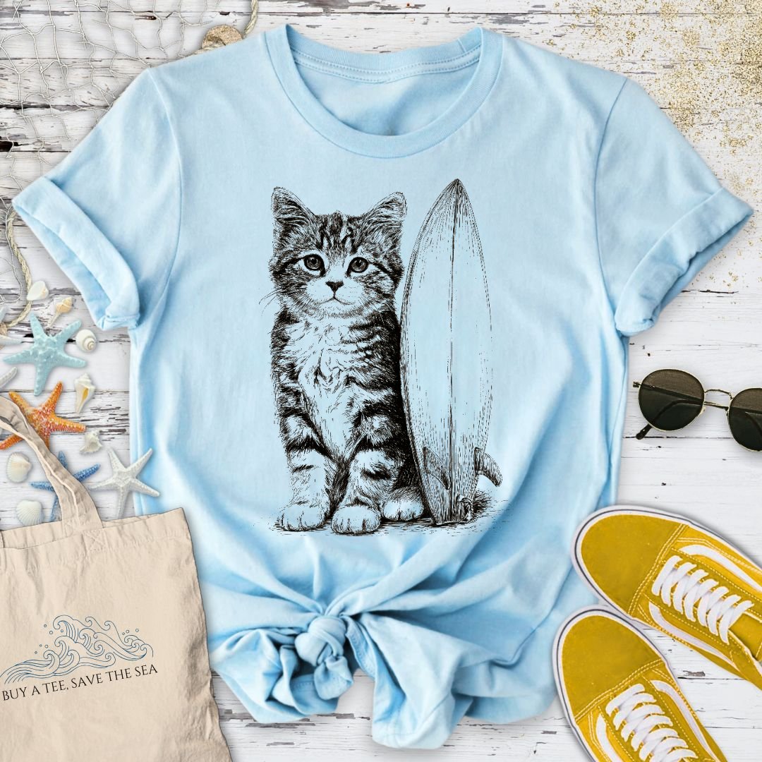 Surfer Cat T-Shirt