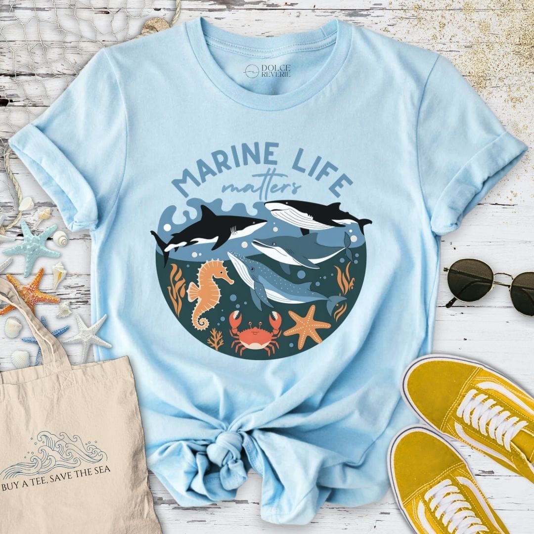 Marine Life Matters T-Shirt Light Blue / S