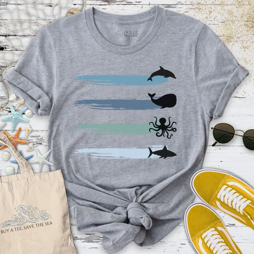Marine Paths T-Shirt Sport Grey / S