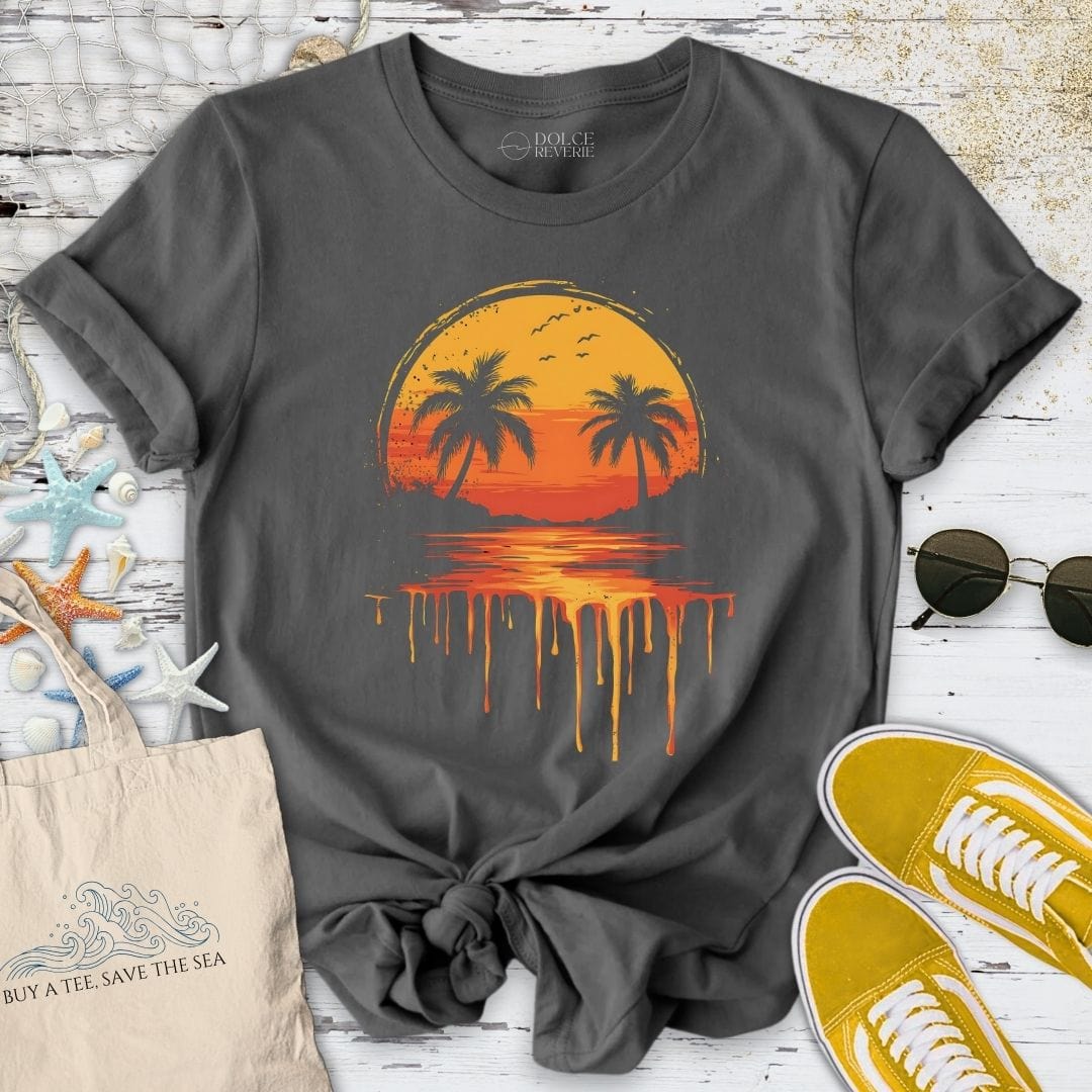 Melting Sunset T-Shirt Charcoal / S
