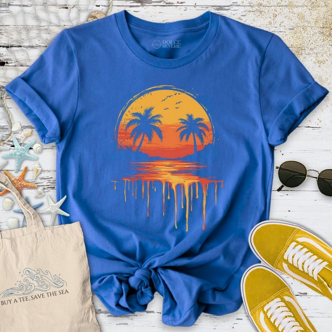 Melting Sunset T-Shirt Royal / S