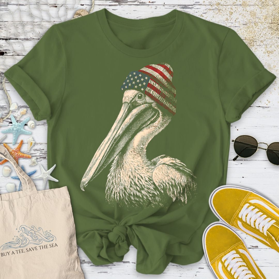 Winter Pelican USA T-Shirt