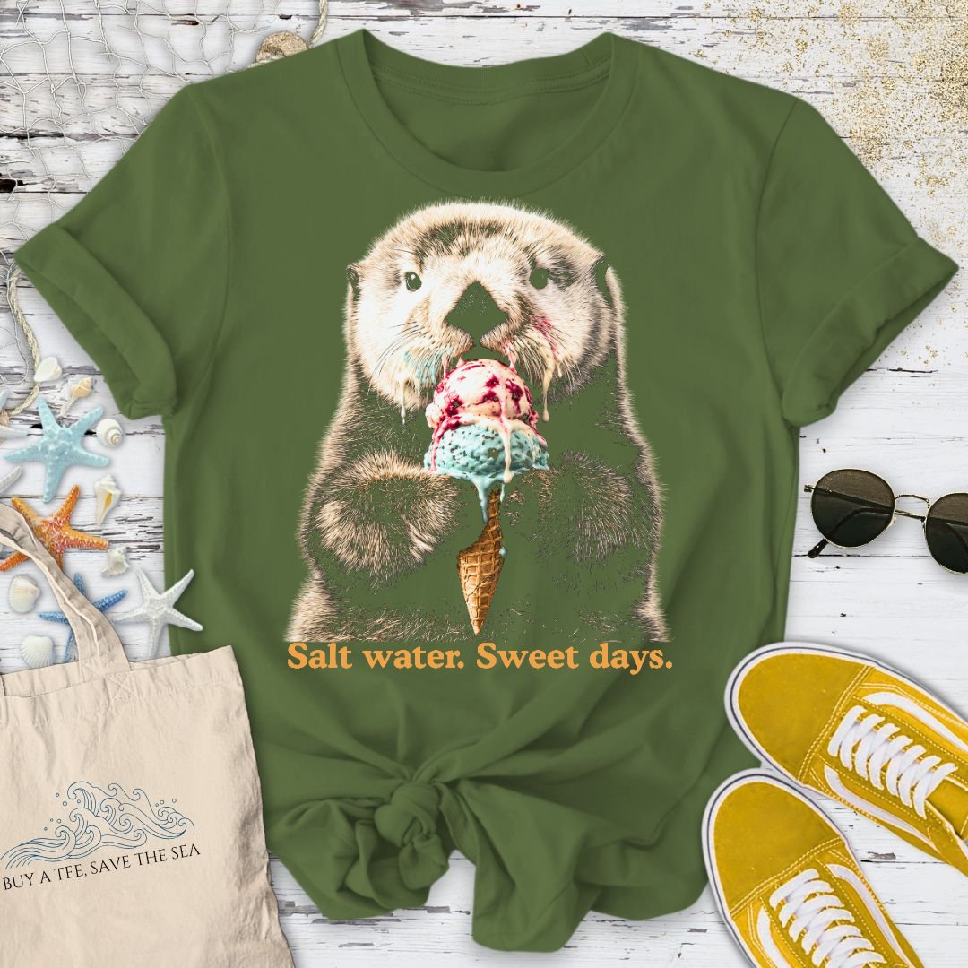 Salt Water Sweet Days Otter T-Shirt
