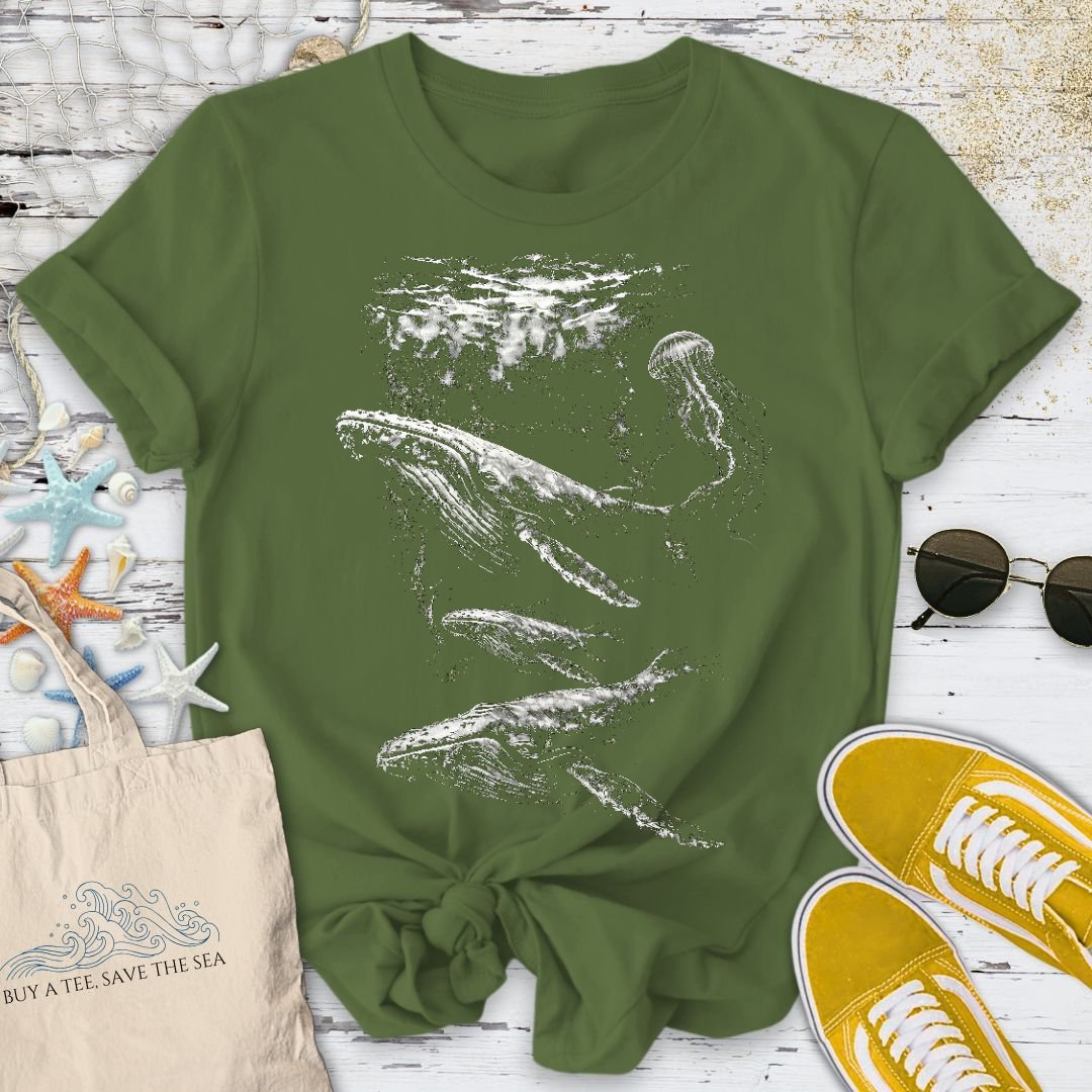 Flowing Whales T-Shirt