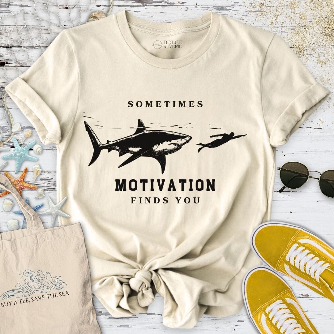 Motivation Finds You T-Shirt Natural / S