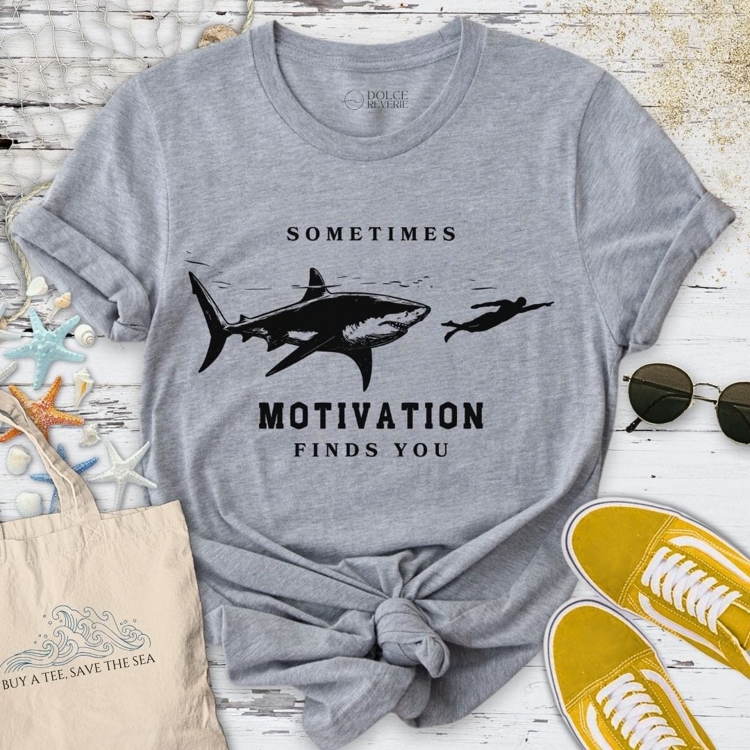 Motivation Finds You T-Shirt Sport Grey / S