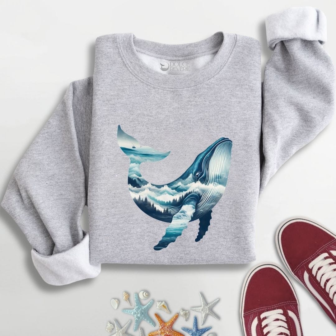 Mountain Whale Sweatshirt S / Sport Grey