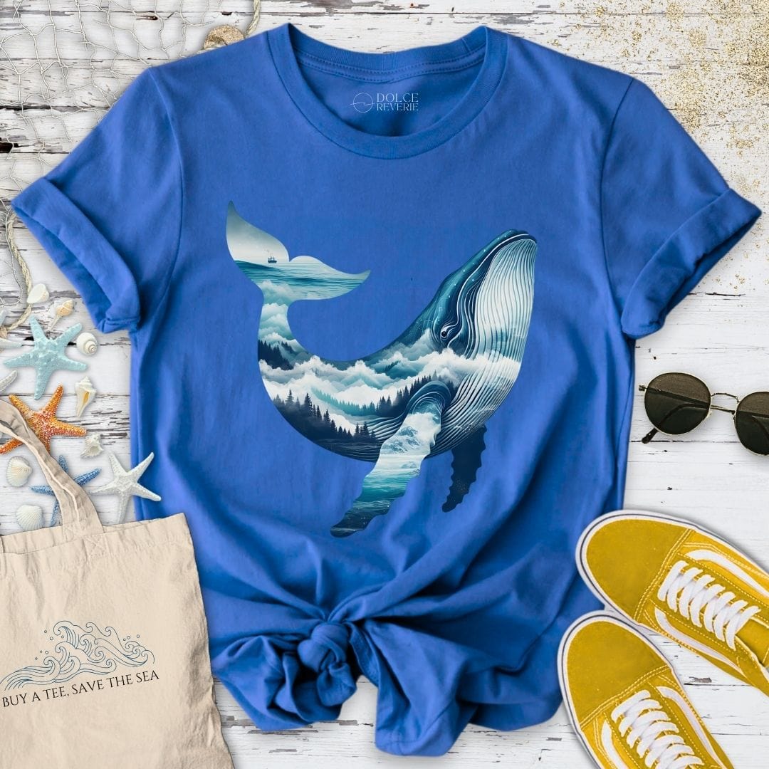 Mountain Whale T-Shirt Royal / S