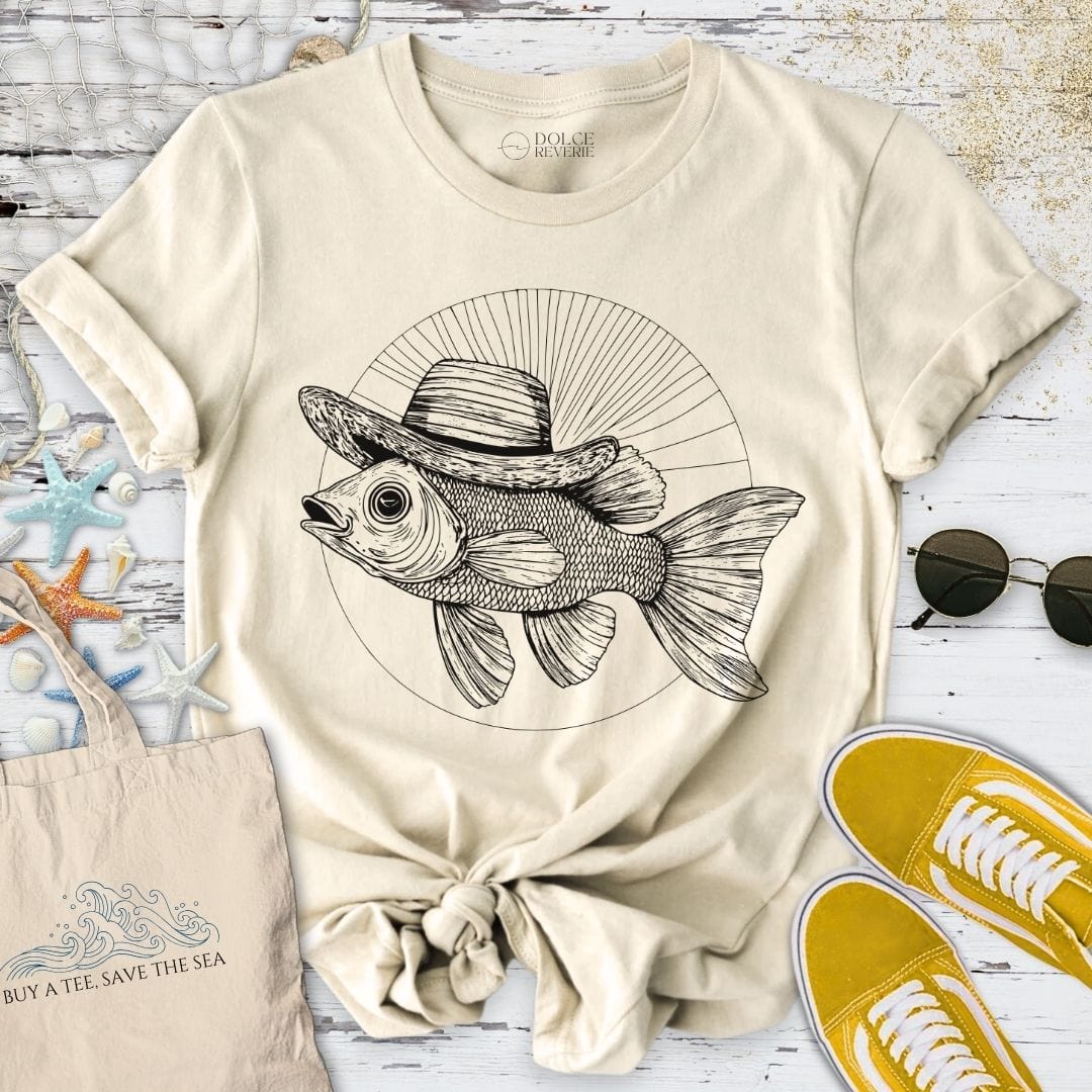 Mr Fish T-Shirt Natural / S