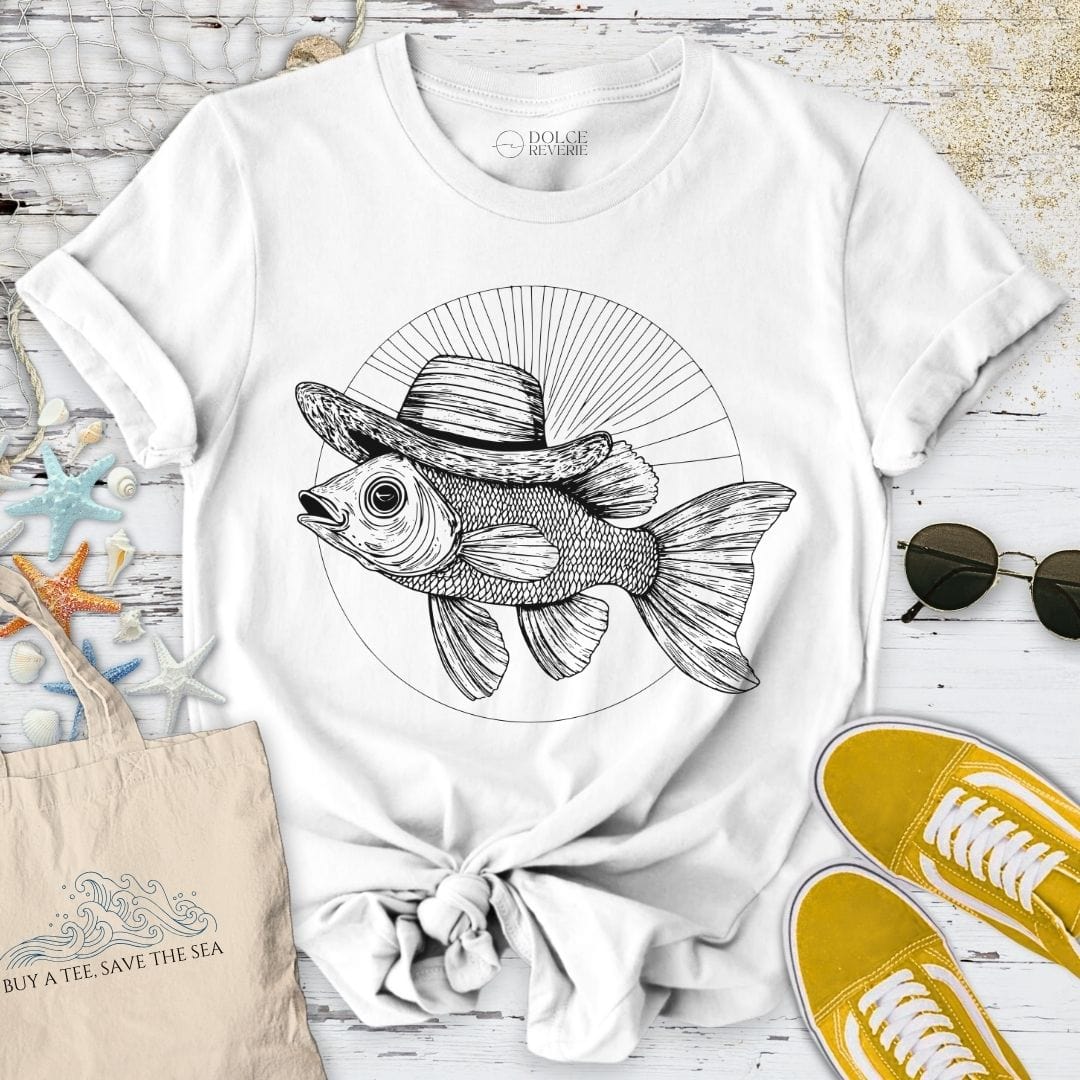 Mr Fish T-Shirt White / S