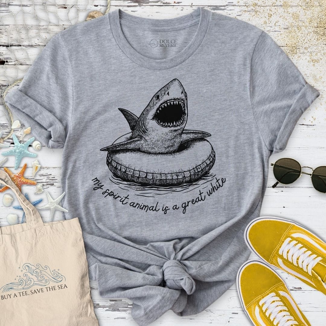 My Spirit Animal Is A Great White T-Shirt Sport Grey / S