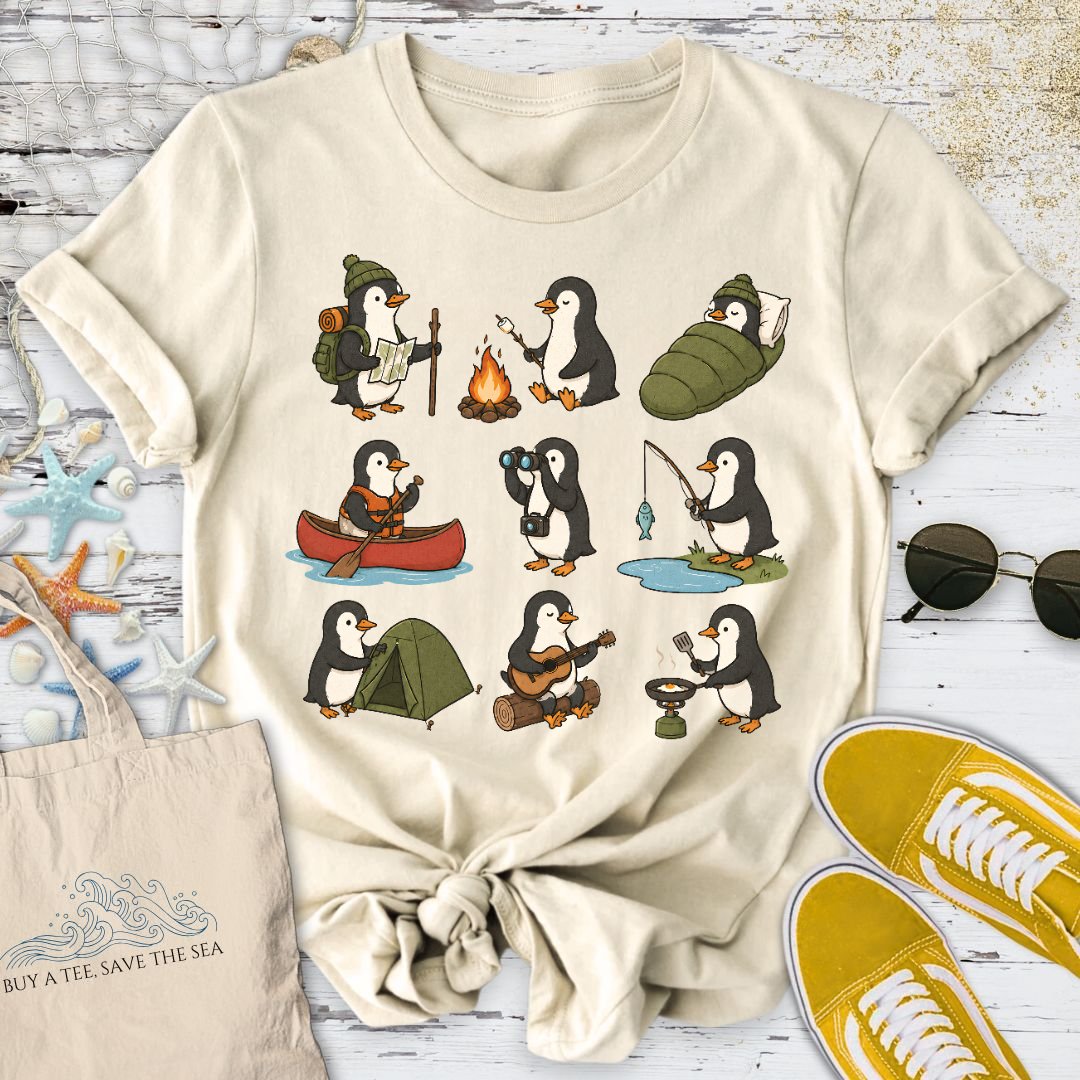 Camping Penguin T-Shirt