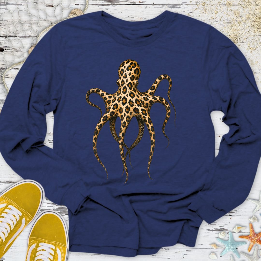 Cheetah Octopus Long Sleeve Tee