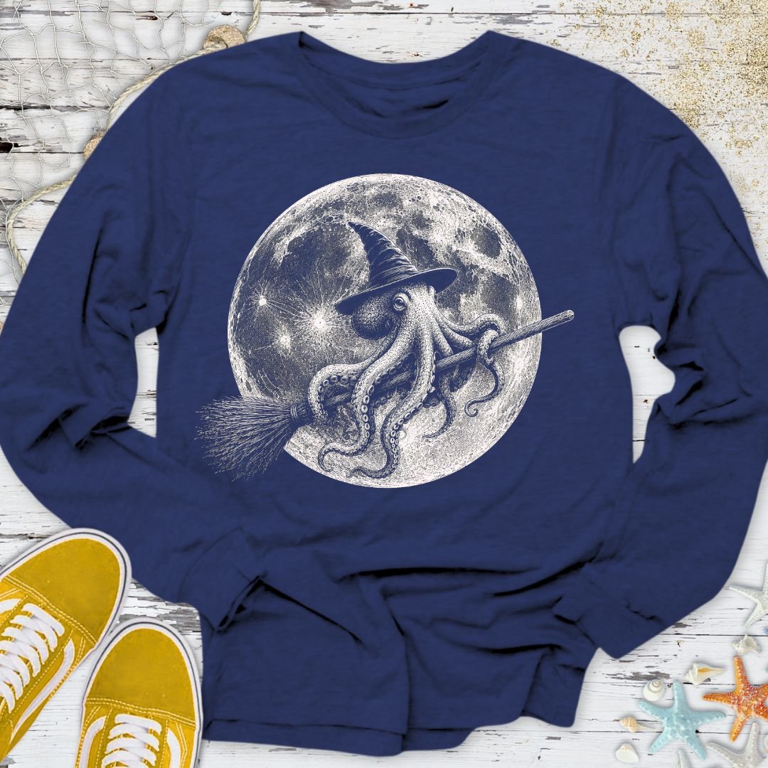 Witch Octopus Long Sleeve Tee
