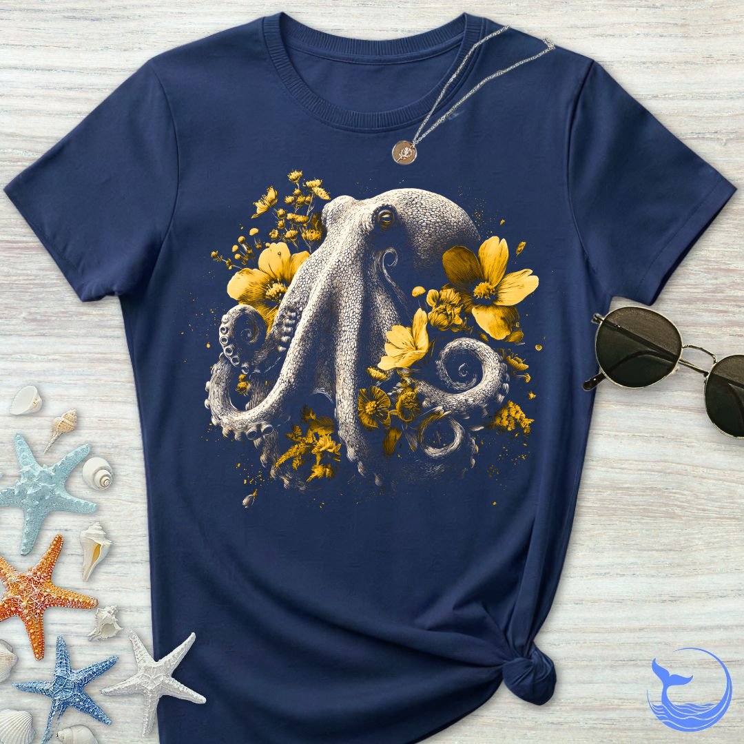 Floral Octopus Women's T-Shirt