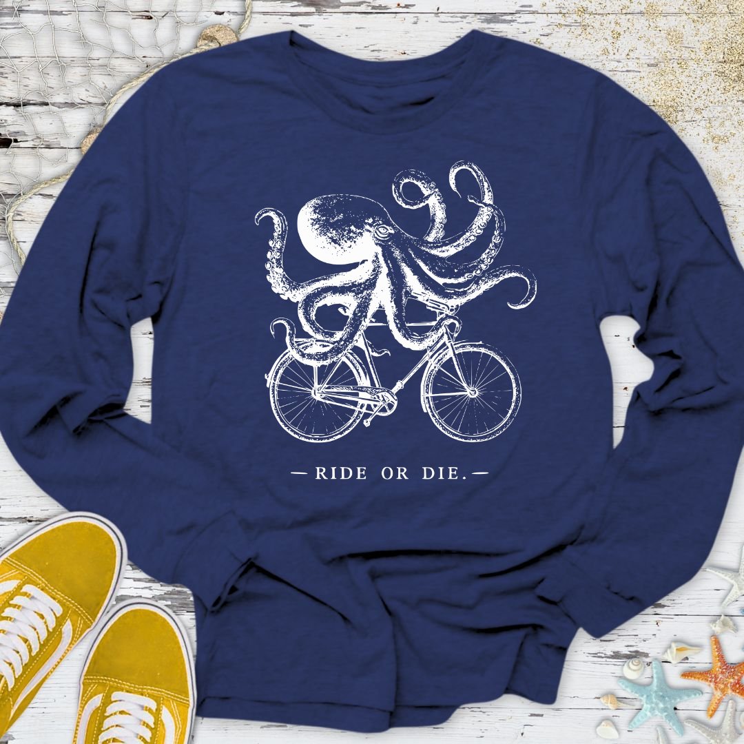 Ride Or Die, Octopus Long Sleeve Tee