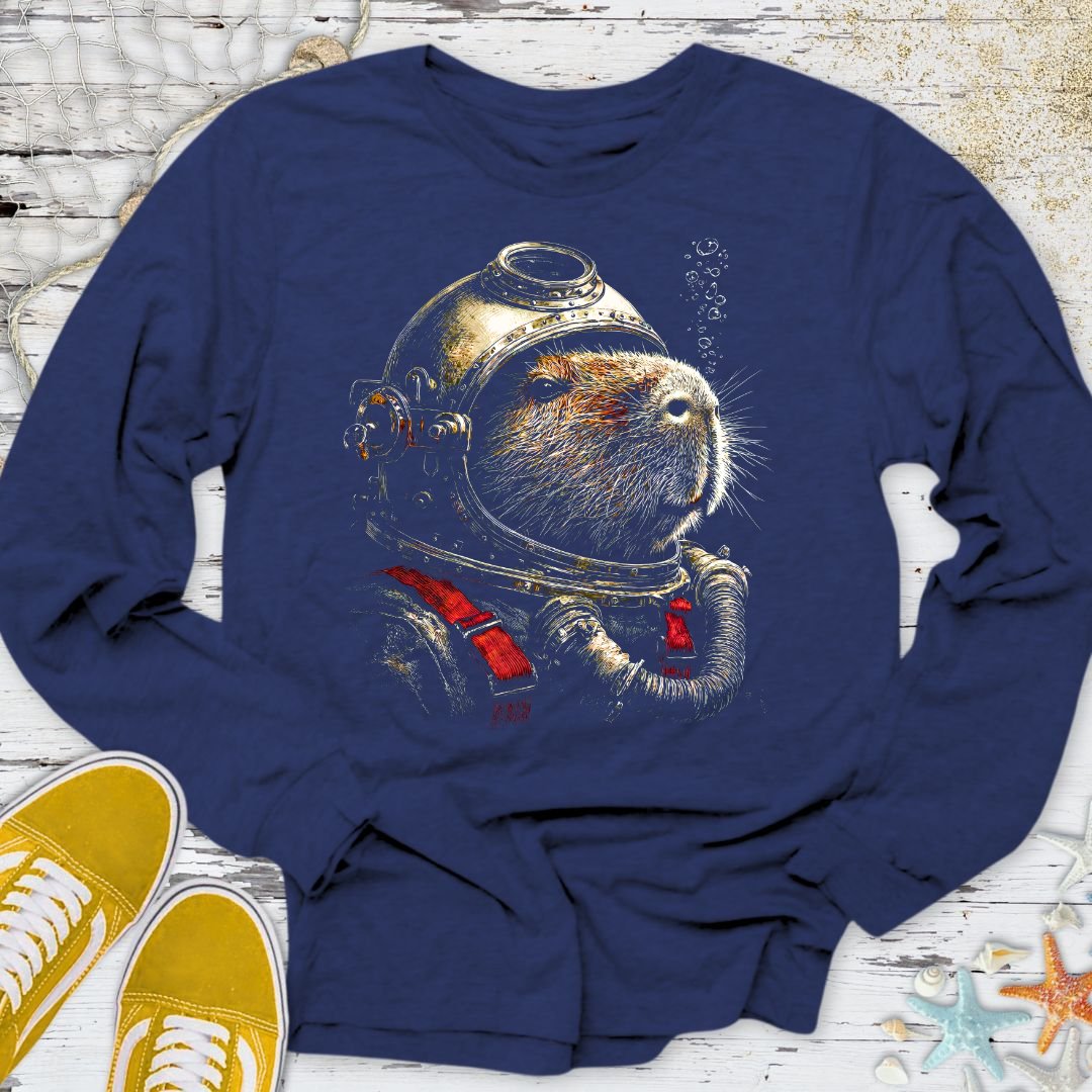 The Deep Sea Capybara Long Sleeve Tee