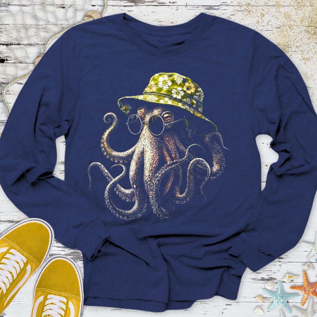 Summer Octopus Long Sleeve Tee