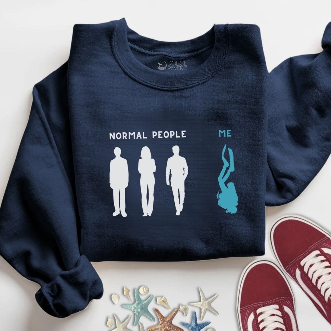 Normal People, Me - Diving Sweatshirt S / Navy