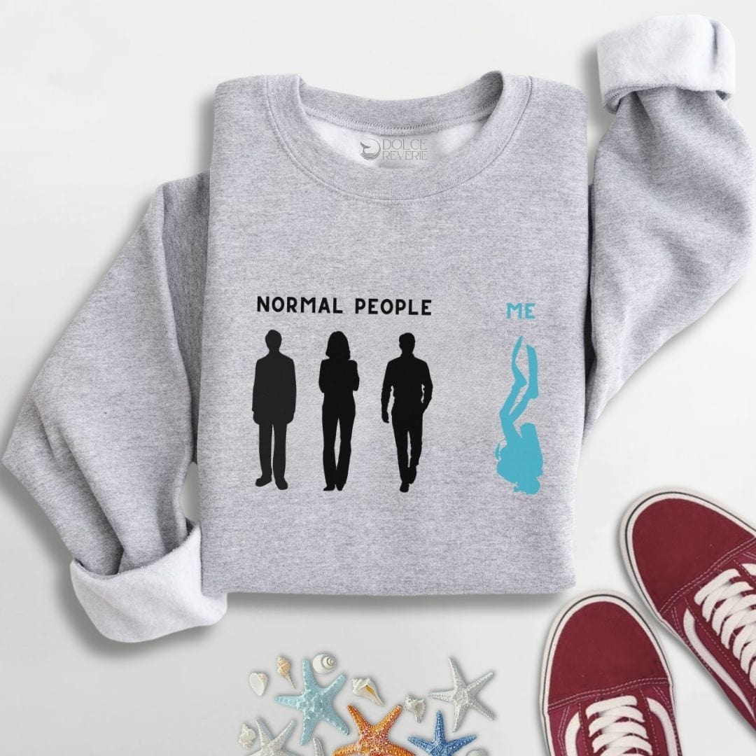 Normal People, Me - Diving Sweatshirt S / Sport Grey