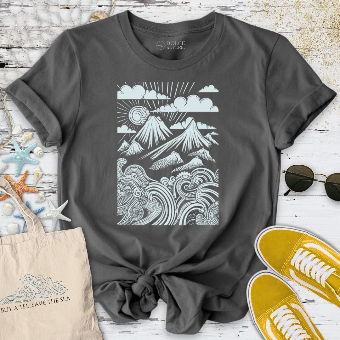 Ocean & Mountains T-Shirt Charcoal / S
