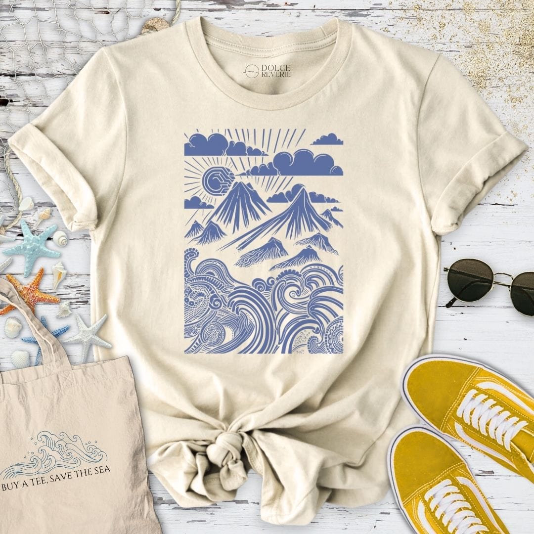 Ocean & Mountains T-Shirt Natural / S