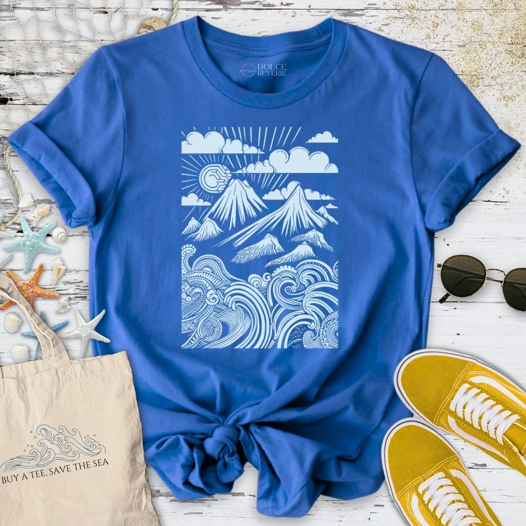 Ocean & Mountains T-Shirt Royal / S