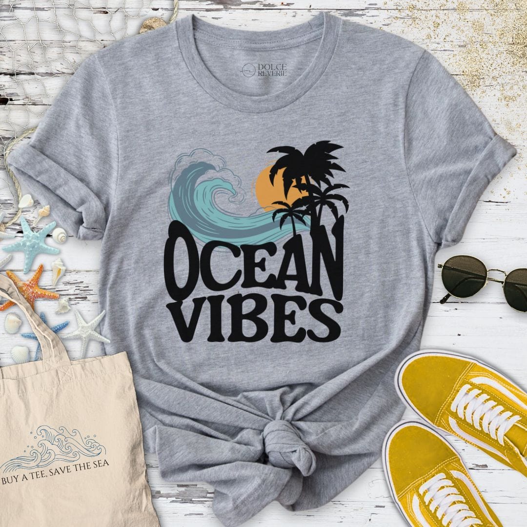 Ocean Vibes T-Shirt Sport Grey / S
