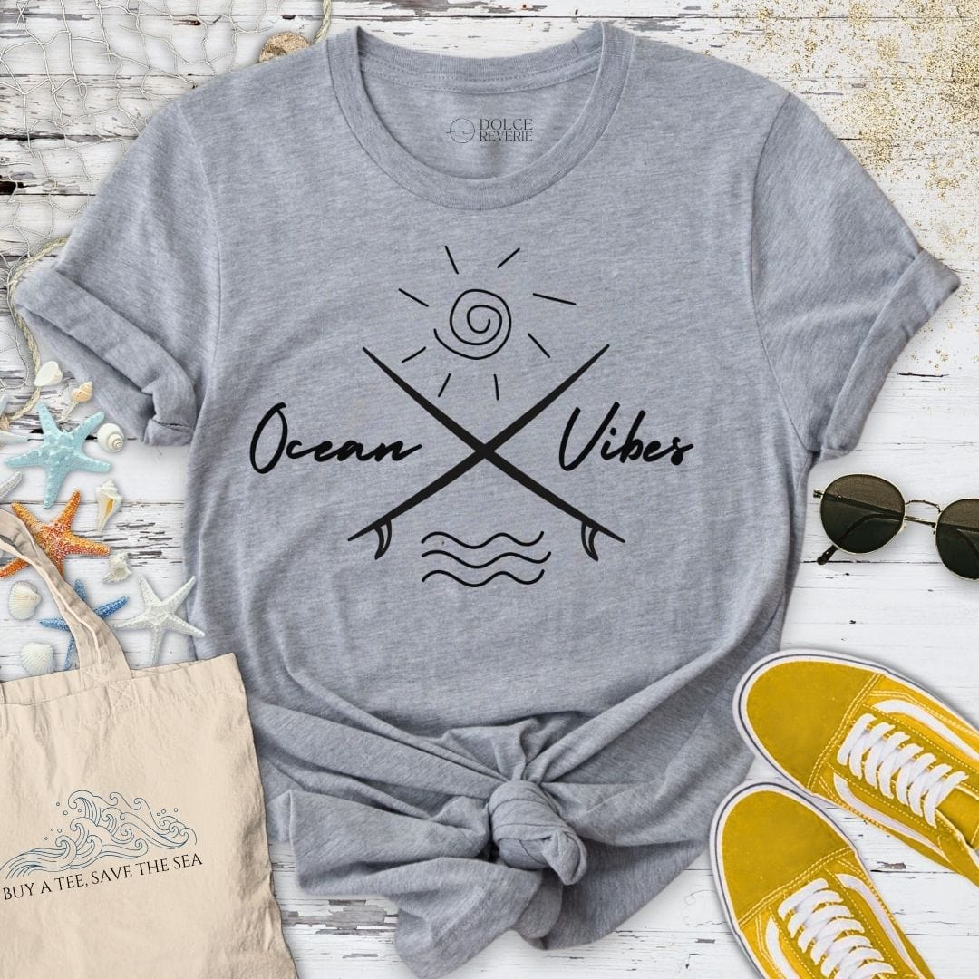 Ocean Vibes T-Shirt Sport Grey / S