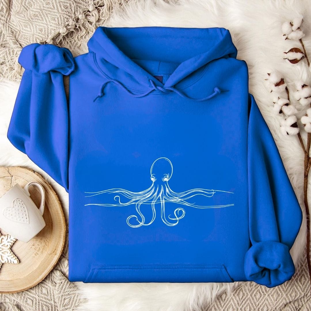Octopus Line Hoodie Royal / S