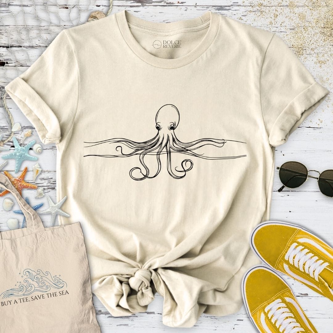 Octopus Line T-Shirt Natural / S