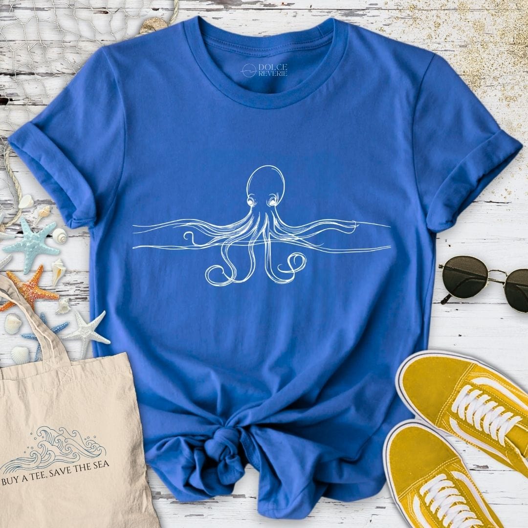 Octopus Line T-Shirt Royal / S