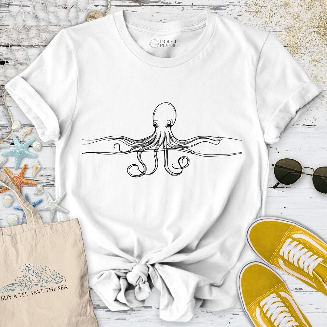 Octopus Line T-Shirt White / S
