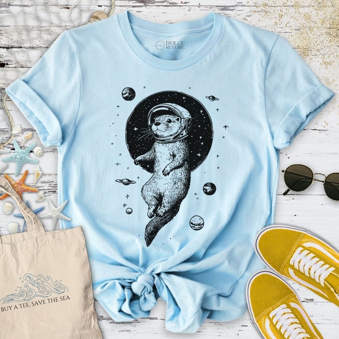 Otter Space T-Shirt Light Blue / S