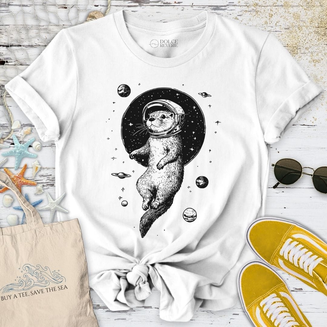 Otter Space T-Shirt White / S