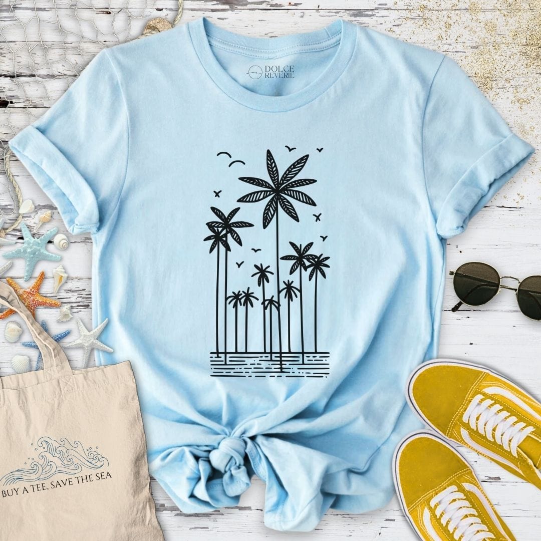 Palms T-Shirt Light Blue / S