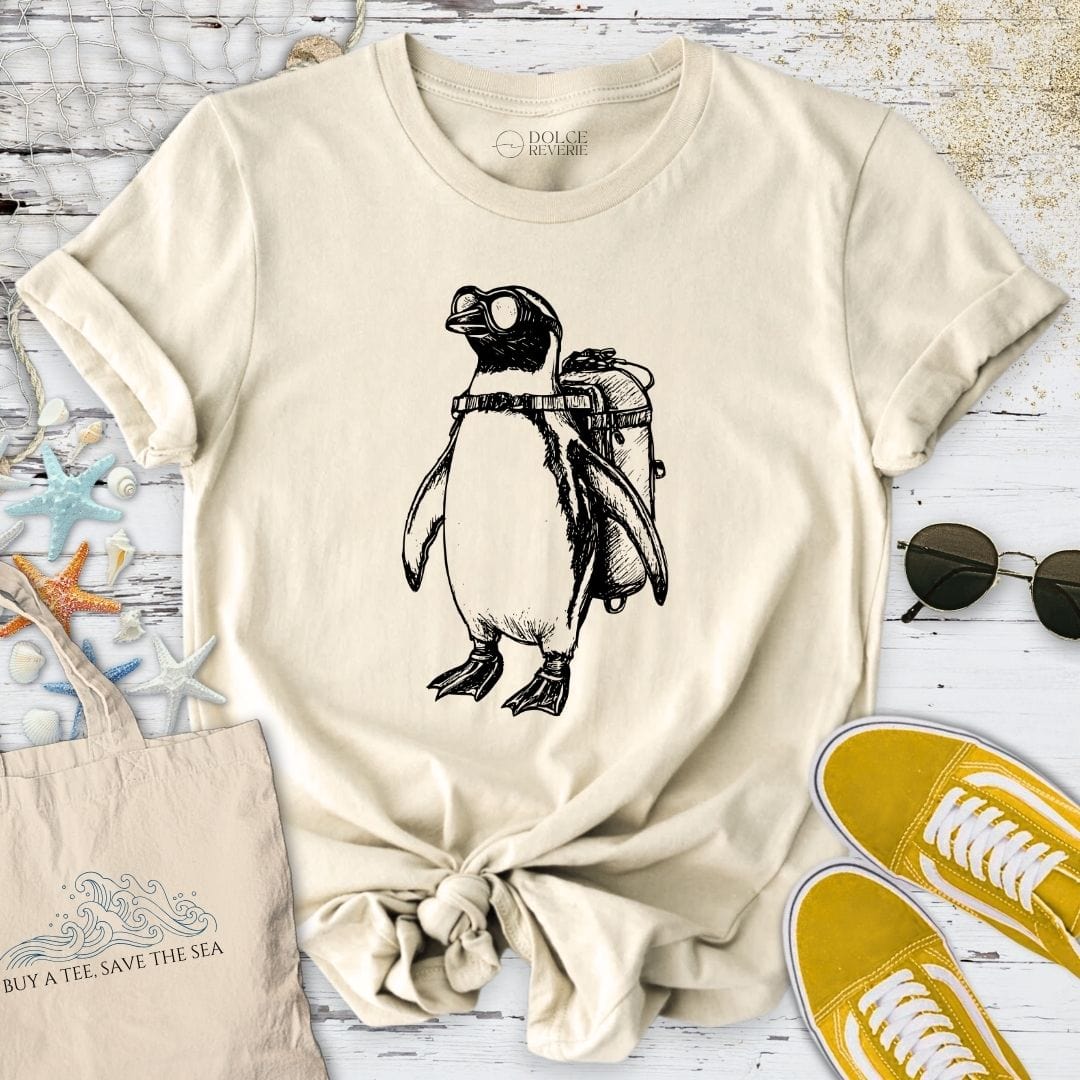 Penguin Diver T-Shirt Natural / S