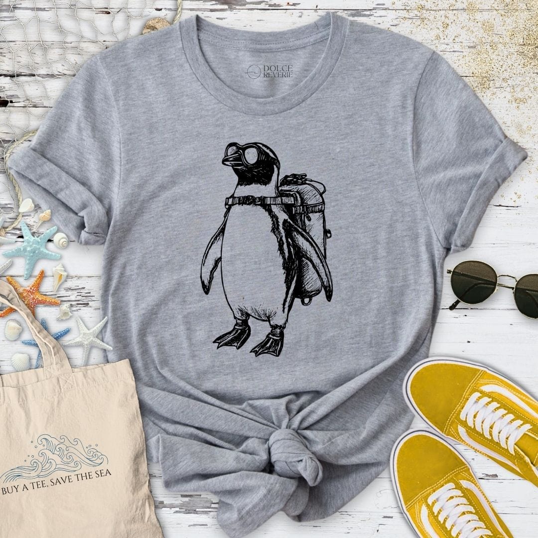 Penguin Diver T-Shirt Sport Grey / S