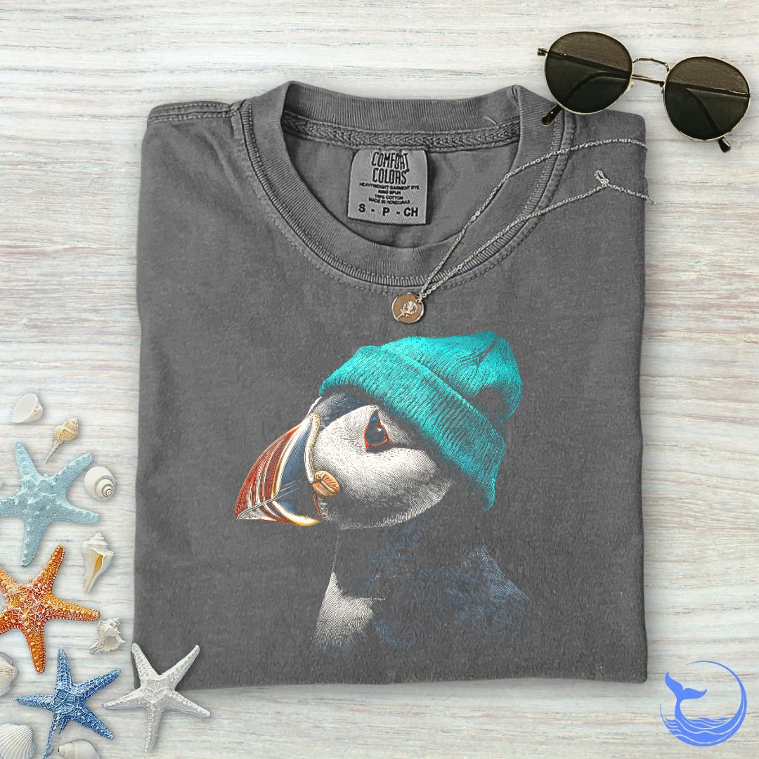 Winter Puffin Comfort Colors T-Shirt