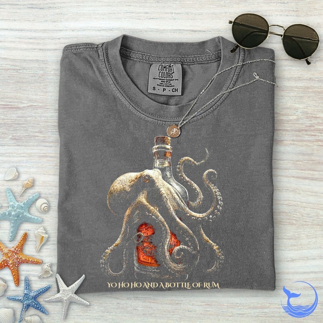 Octopus & Rum Comfort Colors T-Shirt