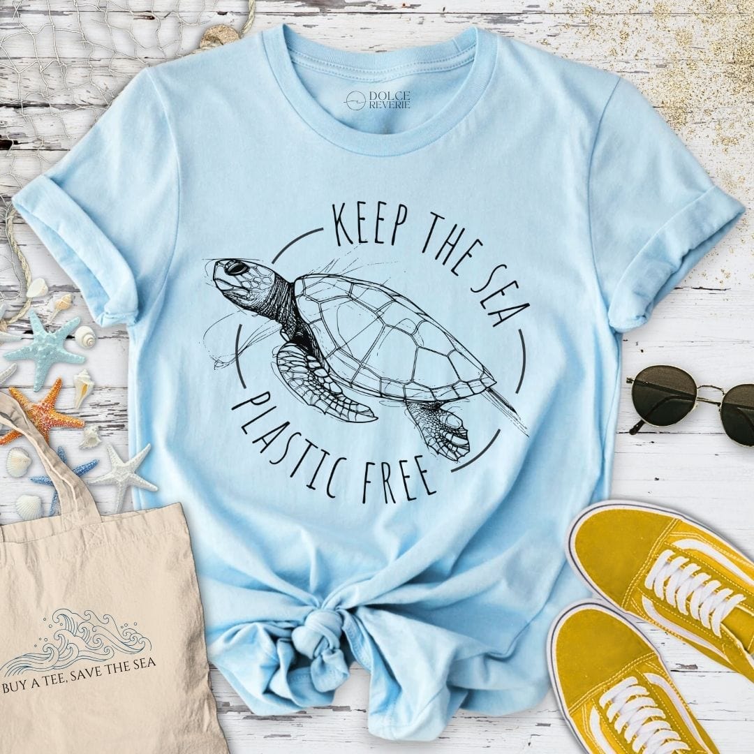 Plastic Free T-Shirt Light Blue / S
